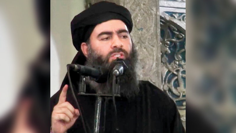 ابو بكر البغدادي سارع باعلان الرقة عاصمة جديدة لـ«دولته المزعومة».   أ.ب