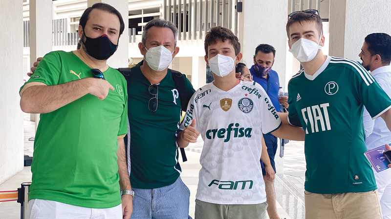 المشجعون الأربعة: محظوظون بزيارة الإمارات في توقيت «إكسبو دبي».   الإمارات اليوم