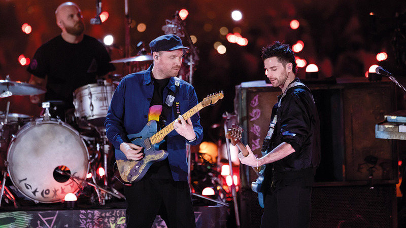 الفرقة قدمت حفلها في ساحة الوصل القلب النابض لـ«إكسبو دبي».   من المصدر