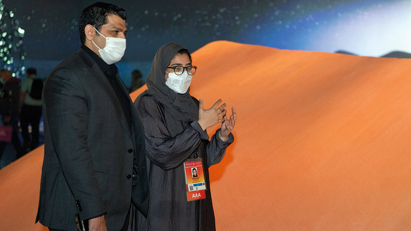 شادي حسن في ضيافة جناح الإمارات بـ«إكسبو دبي».   من المصدر