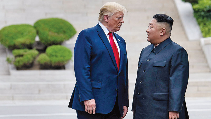 دونالد ترامب وكيم جونغ أون تبادلا الشتائم.   أرشيفية