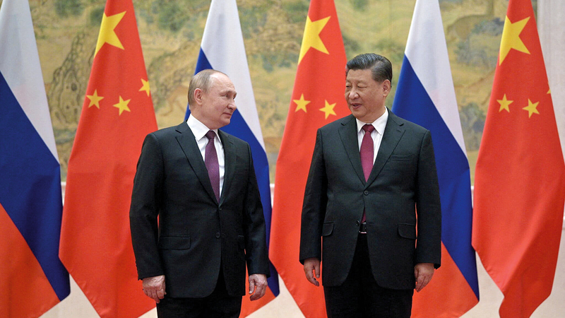 بوتين وشي يؤكدان على تعاون بلا حدود.   من المصدر