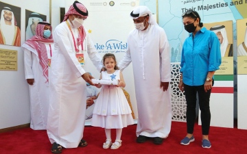 الصورة: استقبال رفيع في «إكسبو دبي».. من أجل «شهد» و«عمر»