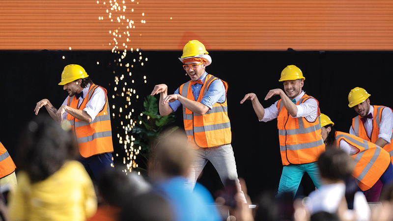 عرض «بليبي» سيستمر حتى نهاية المعرض من أجل إسعاد الأطفال.       من المصدر