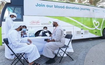 الصورة: «دَمي لوطني» تجمع  510 وحدات دم خلال 7 حملات نفذتها في «إكسبو»