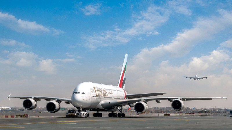 نسبة إشغال مقاعد رحلات «طيران الإمارات» 72% مقارنة بأقل من 60% خلال هذه الفترة من السنة.   أرشيفية