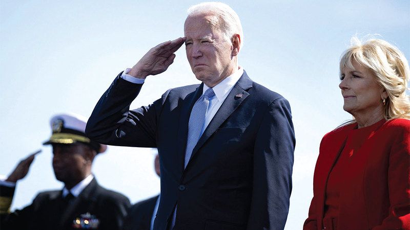 بايدن اتخذ في الآونة الأخيرة مجموعة من القرارات المثيرة للجدل.   أ.ف.ب