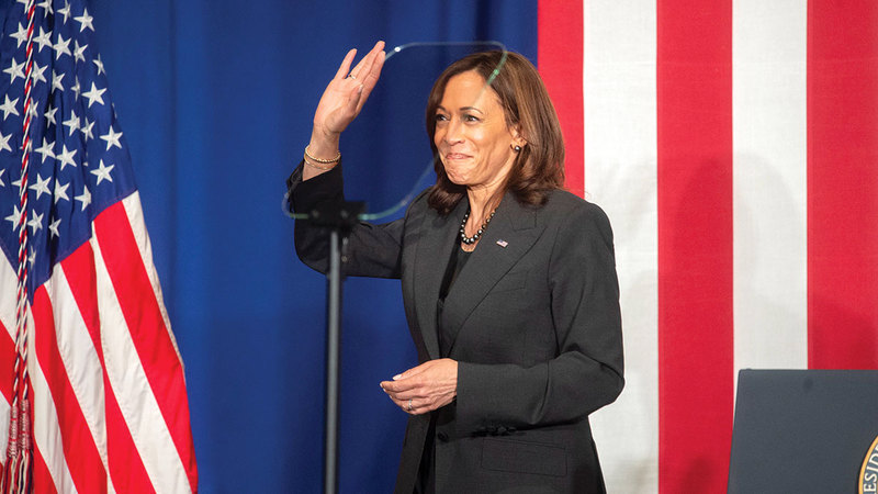 كامالا هاريس نائبة الرئيس الأميركي لاتحظى بتأييد واسع في أوساط الديمقراطيين.   أرشيفية