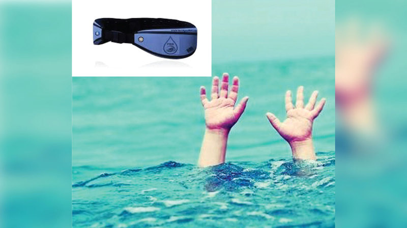 الحزام الذكي يحدّ من حالات الغرق أثناء السباحة.    من المصدر