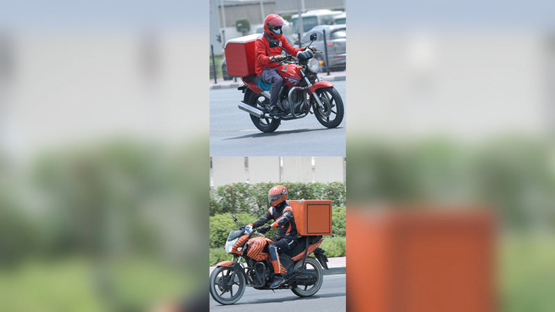 الشرطة وطرق دبي تسعيان لخفض حوادث الدراجات النارية.   من المصدر