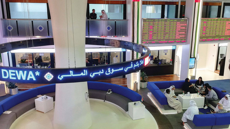 المؤشر العام لسوق دبي أغلق عند 3568.83 نقطة.   تصوير: أحمد عرديتي