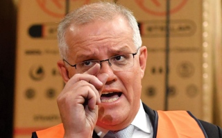 الصورة: إصابة الفريق الأمني لرئيس الوزراء الأسترالي بحادث سيارة