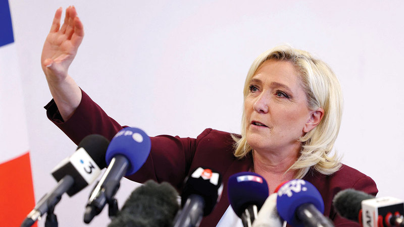 تجنبت لوبان طرح أكثر مقترحاتها إثارة للجدل ولكن من حيث الجوهر لاتزال مواقفها متطرفة تماماً كما كانت قبل خمس سنوات.    أ.ف.ب