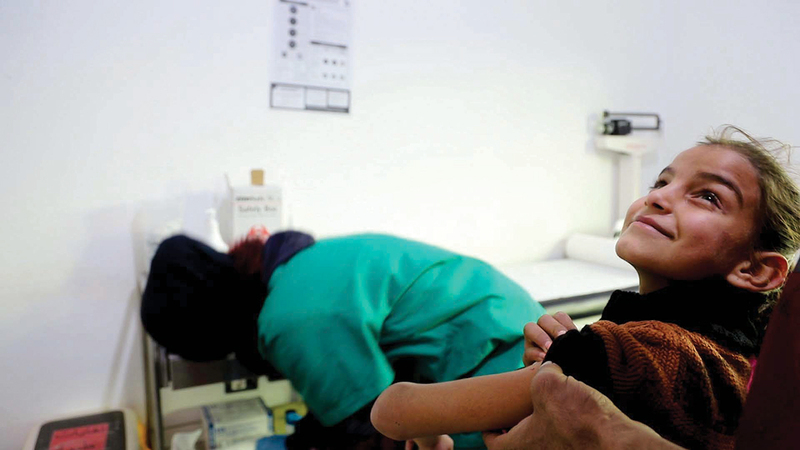 معظم الأطفال في وادي خالد يعانون أمراض سوء التغذية.    من المصدر