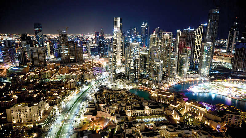 دبي تتمتع ببيئة استثمارية اجتمعت لها كل عناصر الاستقرار والاستدامة.     غيتي