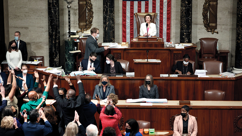 الكونغرس يتمتع بدرجة من السلطة مماثلة للرئيس. غيتي
