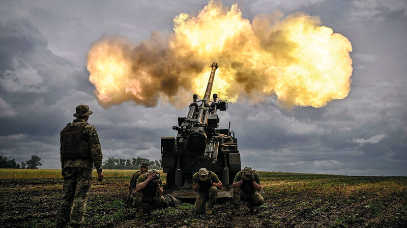الجيش الأوكراني يطالب بأسلحة أوروبية ثقيلة. أ.ف.ب