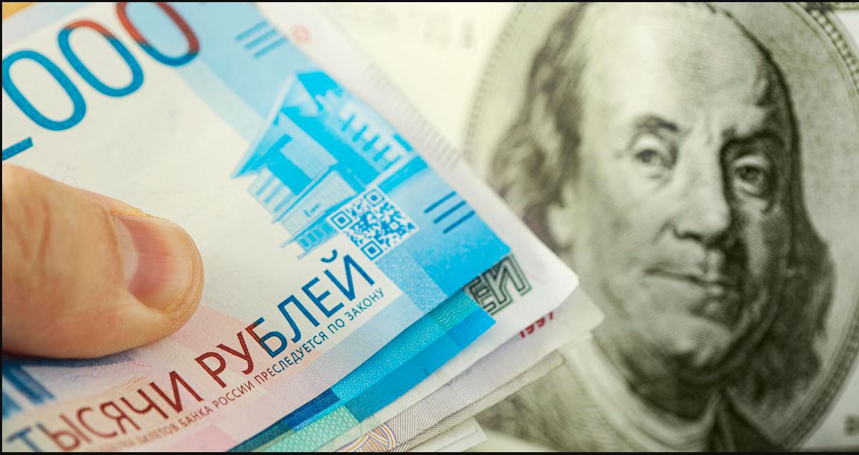 The Russian ruble jumps to its highest level in 7 years against the