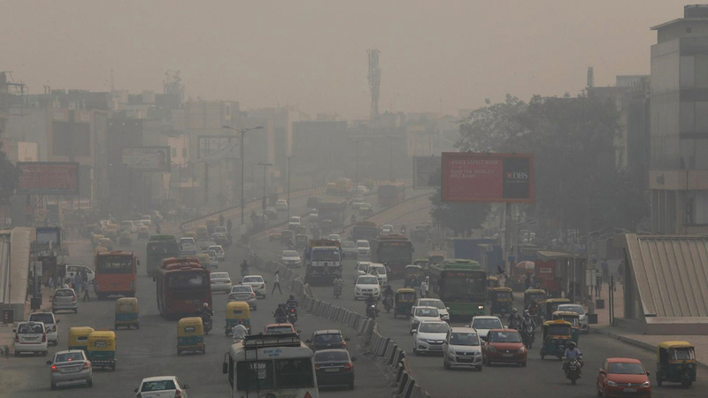 التلوث في الهند والصين من بين الموضوعات الحاضرة في القمة. أرشيفية