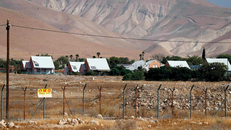 جانب من مرافق جيش الاحتلال في معسكر الواد الأحمر. الإمارات اليوم