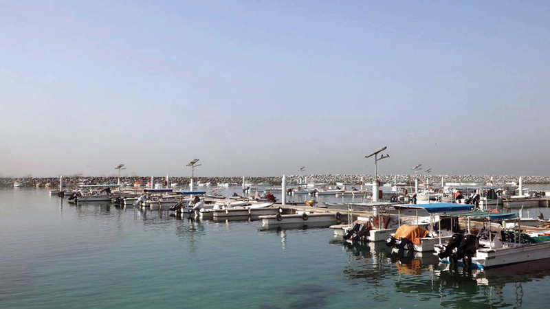 ميناء مرسى الميدان بأم القيوين. من المصدر