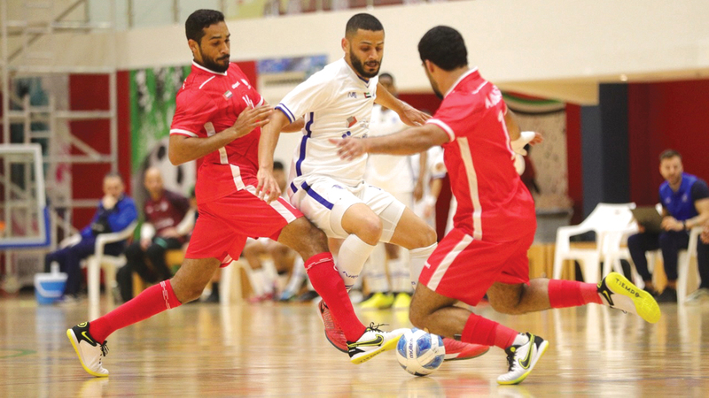 من لقاءات كأس الصالات. من المصدر