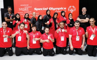 الصورة: 16 ميدالية حصيلة أبطال الأولمبياد الخاص الإماراتي في النمسا