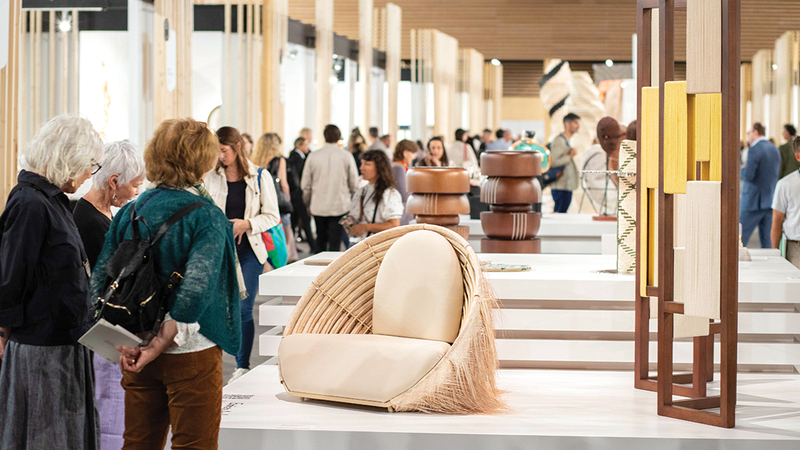 تصاميم إماراتية في «البينالي الدولي للمهن الفنية والحرفية» بباريس. من المصدر