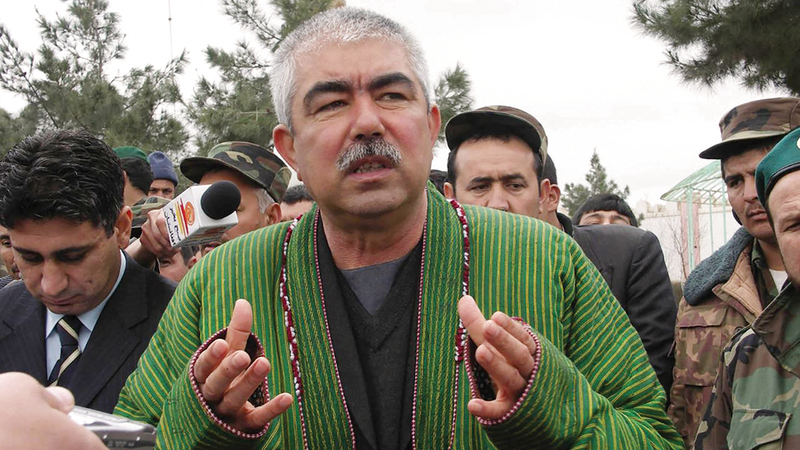 دوستم كان متهماً عام 2016 بالخطف والاغتصاب وتعذيب أعدائه. أرشيفية