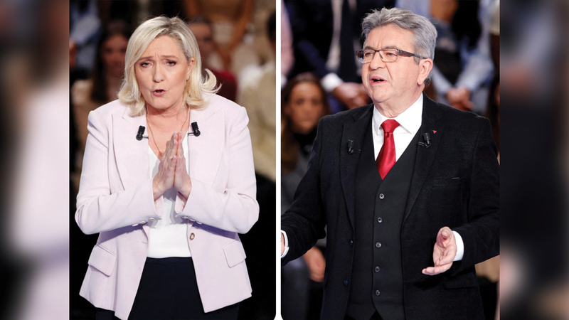 ميلينشون ولوبان لديهما قاعدة شعبية كبيرة. أرشيفية