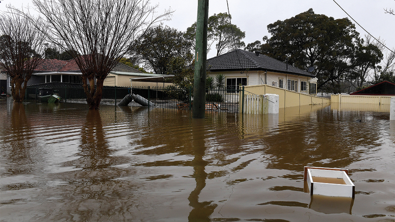 المياه أغرقت البيوت. إي.بي.إيه