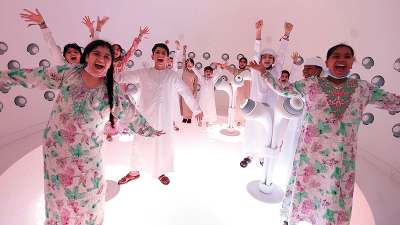 الأطفال اطلعوا على أقسام المتحف واختبروا تجاربه المتنوعة. من المصدر