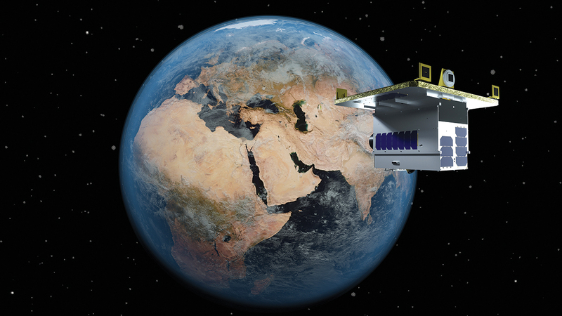 القمر الاصطناعي (DMSat-1) يمثل أحد العناصر التي تؤكد التزام الإمارات باتفاقية باريس للمناخ. من المصدر
