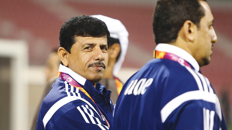 عبدالله مسفر مدرب المنتخب الوطني السابق. الإمارات اليوم