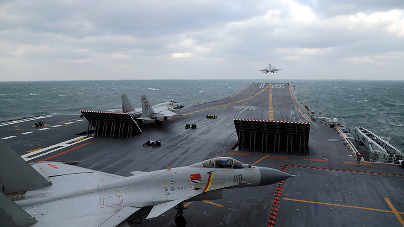 القوة العسكرية الصينية تسعى لكي تصبح نداً للقوة الأميركية. غيتي
