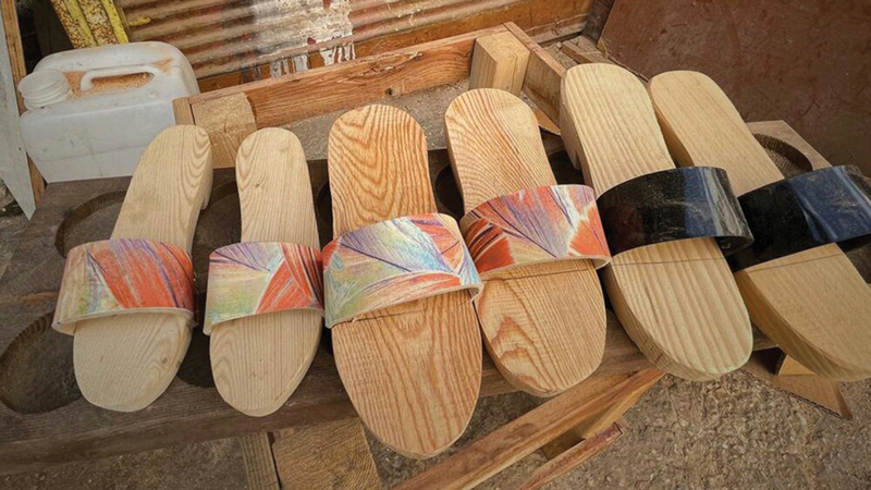 أشكال مختلفة وأحجام متعددة من (قبقاب) خضير. الإمارات اليوم