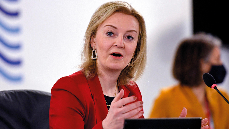 ليز تراس شاركت في المفاوضات مع الاتحاد الأوروبي.    أرشيفية