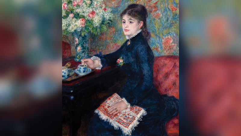 لوحة «فنجان الشوكولاته» لأوغيست رونوار (1877-1878) ألوان زيتية على قماش - اللوفر أبوظبي.    من المصدر