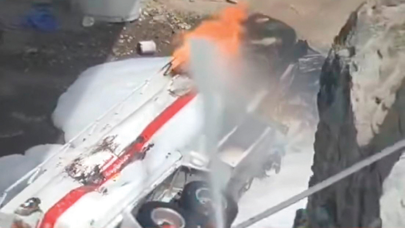 الفرق تمكنت في وقت قياسي من السيطرة على الحريق.   من المصدر