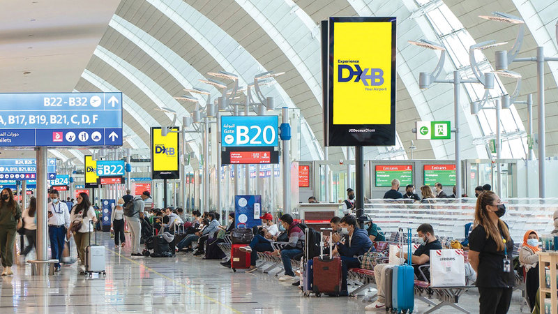 مطار دبي حقق 87% من مؤشرات التعافي والعودة إلى مستويات ما قبل الجائحة.   من المصدر
