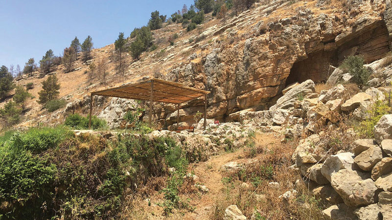 «عين بوبين» تحتضن طبيعة خضراء ومعالم أثرية.   الإمارات اليوم