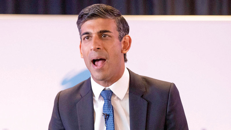 ريشي سوناك يحوز ثروة معتبرة.    أ.ف.ب