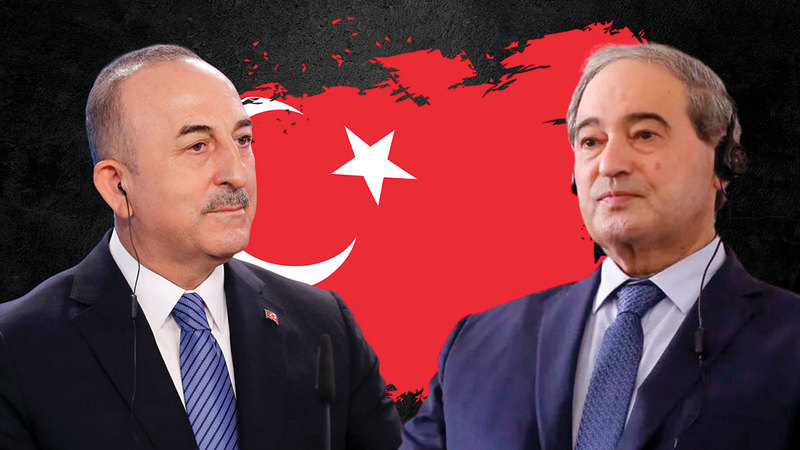 لقاء تشاوش أوغلو والمقداد أثار احتجاج المعارضة السورية. أرشيفية