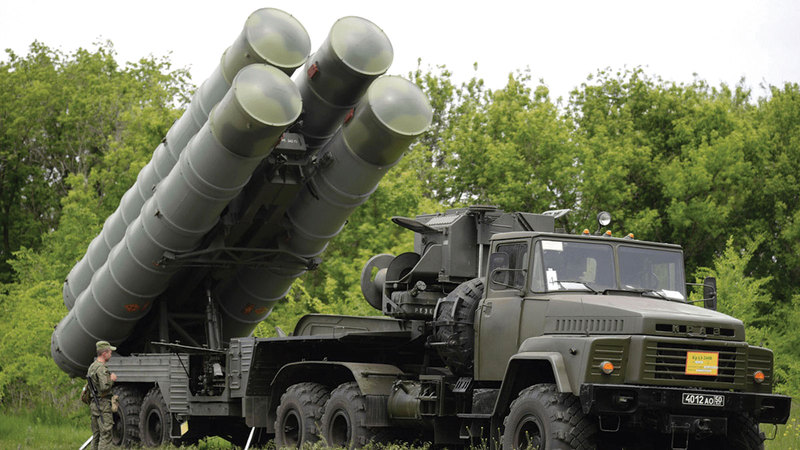 صواريخ إس 300 تم إطلاقها على الطائرات الإسرائيلية بسماء سورية في مايو الماضي. غيتي