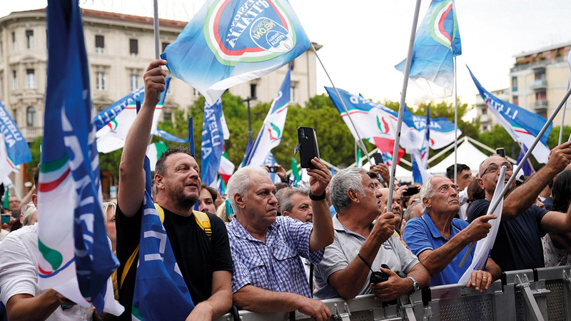 أنصار جورجيا ميلوني. إي.بي.إيه