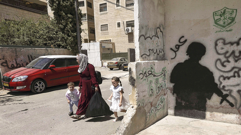 كفر عقب تعاني نقصاً في البنية التحتية. أ.ف.ب