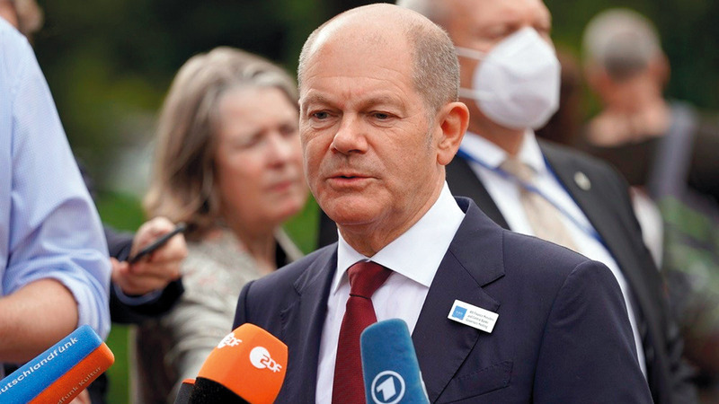 شولتس يريد تعزيز موقف بلاده في الكتلة الأوروبية.   أرشيفية