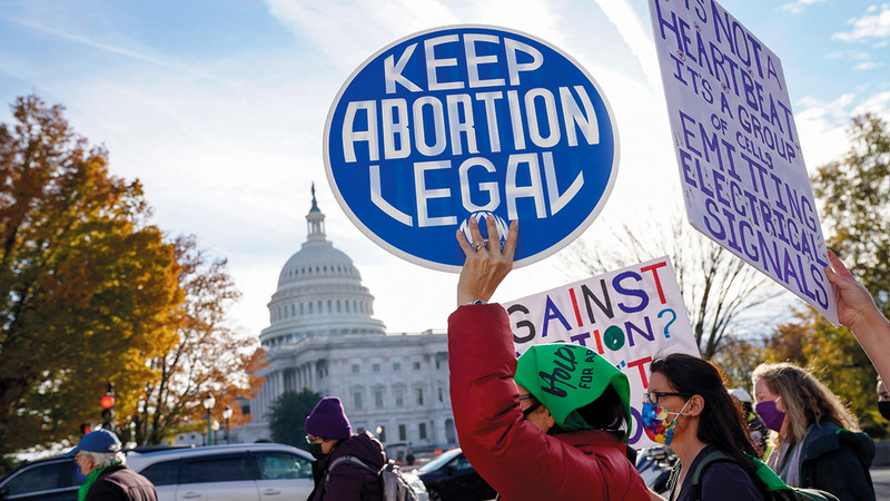 مؤيدون ومناهضون للإجهاض يتظاهرون في واشنطن. أرشيفية