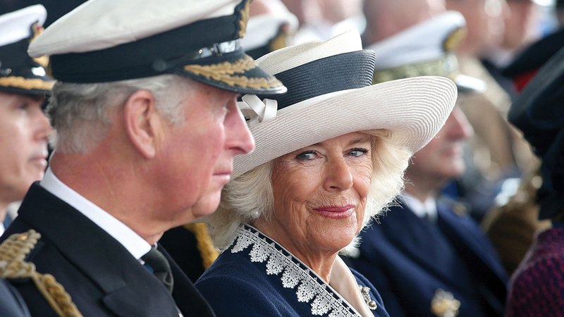 الملك تشارلز مع زوجته كاميلا. أ.ف.ب