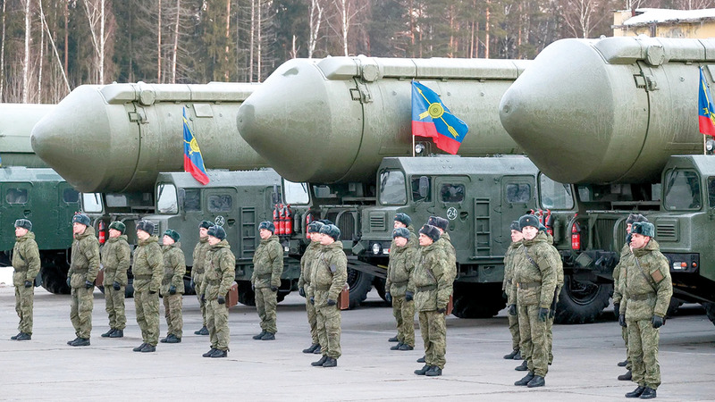 قد تضطر روسيا إلى الخيار النووي إذا انهزمت في الحرب.   أرشيفية